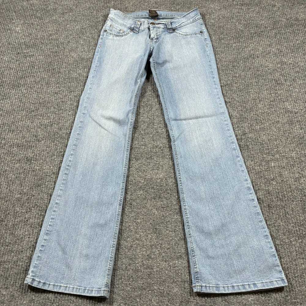 Beverly Jeans Co Womens Bootcut Size 5‎ Light Wash Denim Embroidered Y2K